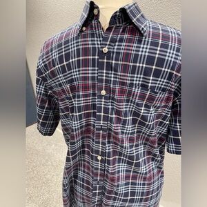 Men’s XL 100% Cotton Plaid Shirt by LINCS